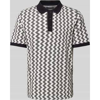 Maerz Herren Polo-Shirt blau gemustert