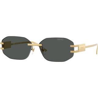 Versace Kvinde VE2274 100287 Solbriller Metal Guld Grå Geometrisk Normal