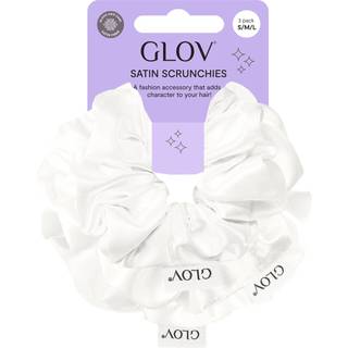 GLOV Satin Scrunchies S/M/L Hårelastikker Beige 3 stk. - 3 stk.