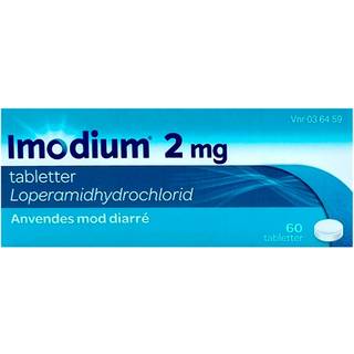 Imodium 2 mg (Håndkøb, apoteksforbeholdt) 60 stk Tabletter