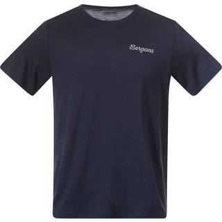 Bergans Men's Rabot Emblem Wool Tee Navy Blue, S