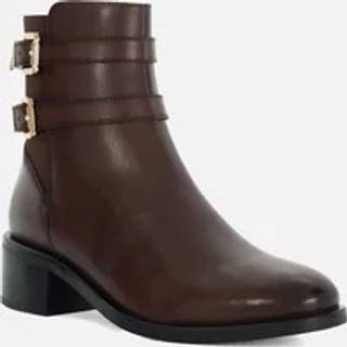 Dune London Dune London Brown Patter Double Buckle Boots
