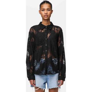 Pieces - Pcnorinne Ls Shirt - Bluser og skjorter til kvinder - Black - S
