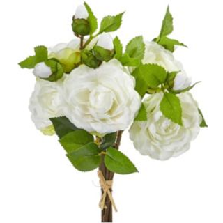 11 Camellia kunstig blomsterbuket (sæt af 4)