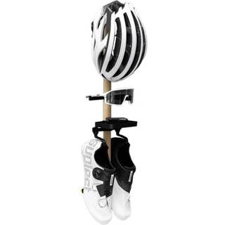 Tons Rack til sko, cykelbriller og hjelm plus bakke naturlig eg