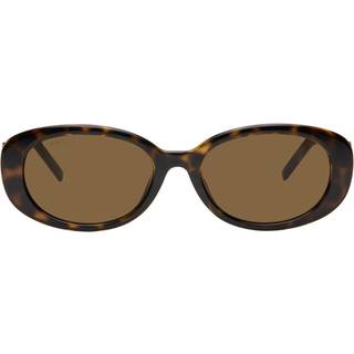 Gucci Kvinde GG1684SA 004 Solbriller Injiceret Havana Brun Rund