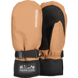 Didriksons Kids' Lovas Mitten Almond Brown, 4