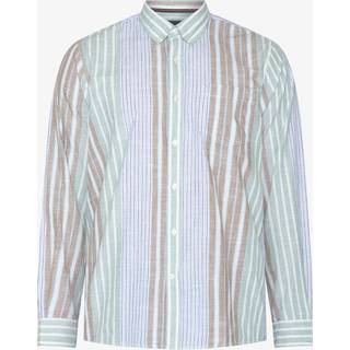 Boone Stripe Skjorte, Worn Green, M