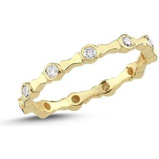 NURAN - Noelle ring i 14kt. guld m. 11 brillanter (0,21ct. W/SI)