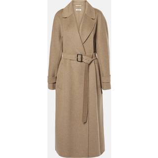 &#39;S Max Mara Ebano virgin wool wrap coat - beige - L-XL