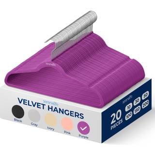 Serenelife fl?jlsb?jler 20 stk. Ikke glidende tunge b?jle s?t med 360 drejelig krog glat fl?jl finish for at beskytte stof letv?gt ultra tyndt de