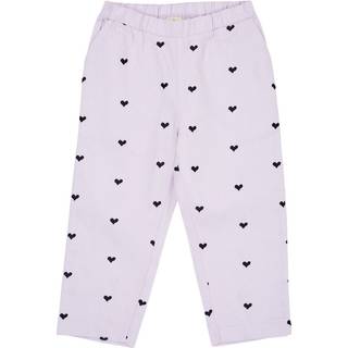 Copenhagen Colors Twill Heart Pants Lavender med Navy Hearts 86 cm  Lilla  86 cm  kvinde
