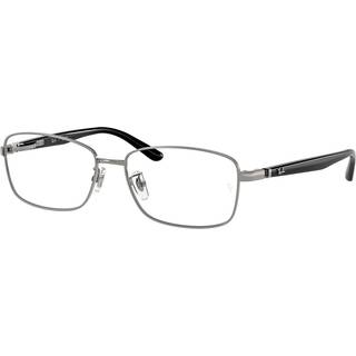 Ray - Ban Unisex RX6527D 2502 Optiske stel Metal Grå Transparent Pillow Normal