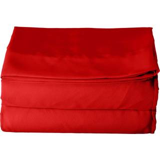 Luksus fladt ark på Amazon Elegant Comfort Wrinkle-Free 1500 Premier Hotel Quality 1-Piece Flat Sheet Fuld størrelse rød