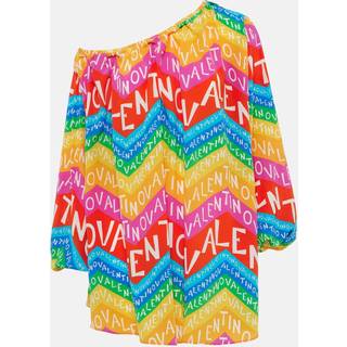 Valentino Valentino Chevron 24 silk minidress - multicoloured - XL+