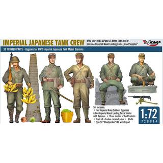 WW2 IMPERIAL JAPANESE TANK CREW + one Imperial Naval Landing Force Food Supplier