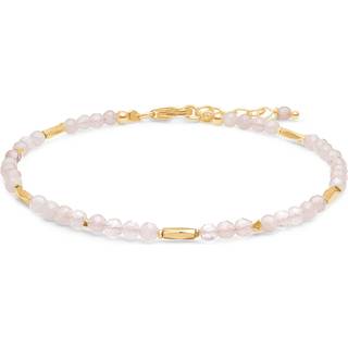 Studio Z - Evergreen armbånd med rosakvarts sten - 8256852