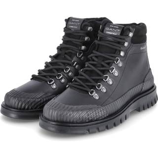 Gant Herren Schnürboots schwarz Glattleder