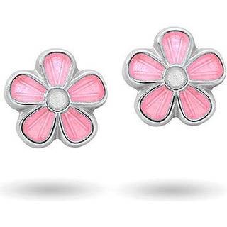 Pia&Per - Børne ørestikker med pink blomst - 9000601