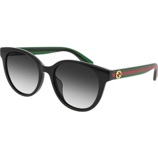 Gucci Kvinde GG0702SKN 004 Solbriller Acetat Sort Grå Cat Eye Skygge