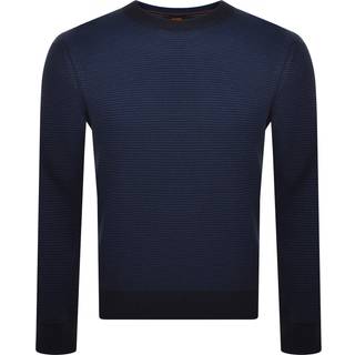 BOSS Amercury Knit Jumper Navy