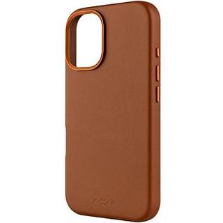 Fixed MagLeather iPhone 16 cover - Brun