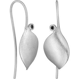 Blossom sølv øreringe med blad-21979011