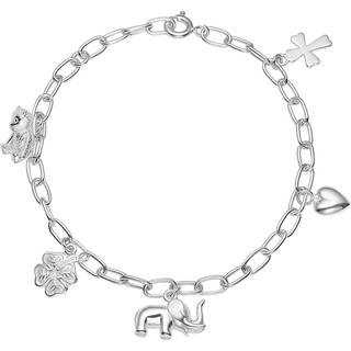 Lund Copenhagen - Sølv armbånd med forskellige vedhæng - 9011353