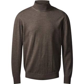 Clipper 50106 milan pullover roll neck Herre Dark Khaki Melange 4XL