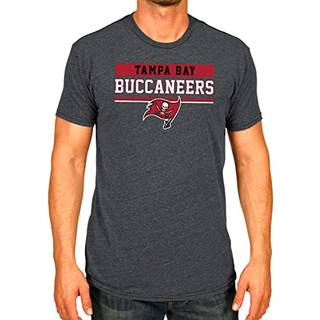 Team Fan Apparel NFL Adult Team Block Tagless T -Shirt - Bomuldsblanding - kul - Perfekt til spildag - Komfort og stil (Tampa Bay Buccaneers - Bl
