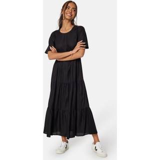Butterfly Sleeve Viscose Midi Dress