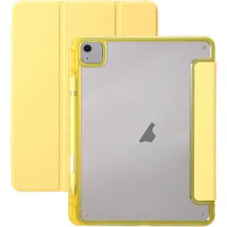 EIDERWOOD iPad Air 13" (2025 / 2024) Tri-Fold Kunst Læder Cover m. Apple Pencil Holder - Gul