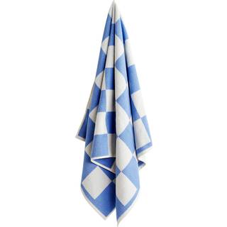HAY - Check badehåndklæde / Sky Blue - Håndklæder og badehåndklæder - Blå