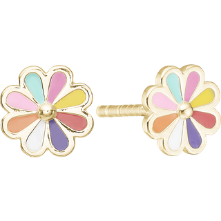 Aagaard - Farvefuld blomster ørestik til børn - 1671-k-g41