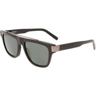Ferragamo Mand SF1032S 001 Solbriller Acetat Sort Multifarvet Firkantet