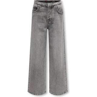 Kids Only Light Grey Denim Wide Jeans