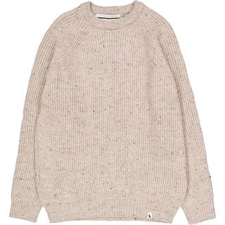 Peregrine Ford Knitted Wool Jumper Oatmeal