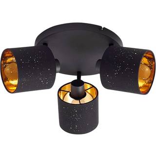 Lindby - Vasilia 3 Loftlampe w/Pattern Sort/Guld