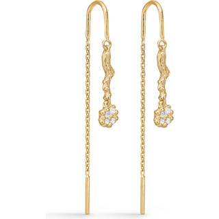 Studio Z - Tangled sølv øreringe med klar zikonia sten - 7207845