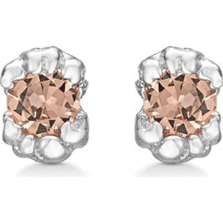 Studio Z - Citrine relieve sølv ørestikker med orange zirkonia - 8117817