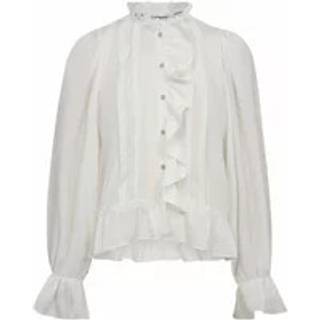 Co'couture Melinacc Frill Shirt Bluse 35607 4000-White (MEDIUM)