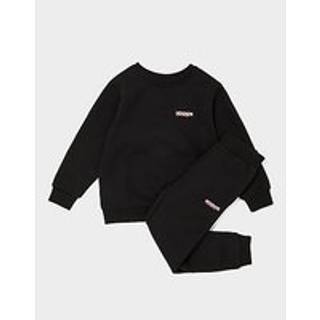 McKenzie Essential Crew Tracksuit Children, Black - 5-6Y