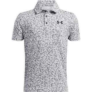 T-shirt Under Armour UA Playoff Printed Polo-WHT 1382681-100 Størrelse M
