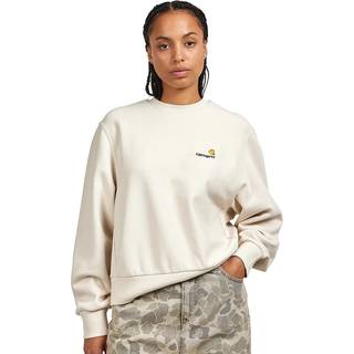 W' American Script Sweat - Moonbeam - Carhartt WIP - Creme S