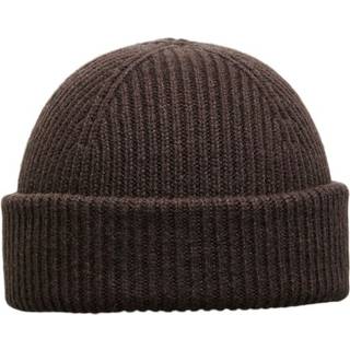 SELECTED HOMME BEANIE MASON - Brun