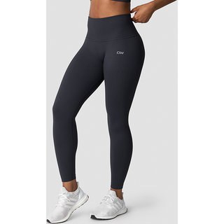 Ribbed Define Seamless Pocket Tights, Dusty Black
