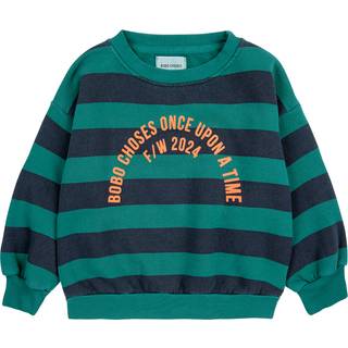 Bobo Choses Bobo Circle Stribet Sweatshirt Midnight Blue 2-3 Y  Marineblå  2-3 år  Unisex