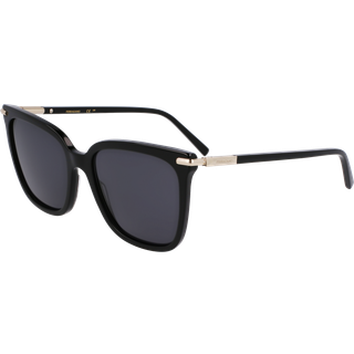 Ferragamo Kvinde SF2037S 001 Solbriller Acetat Sort Sommerfugl Normal