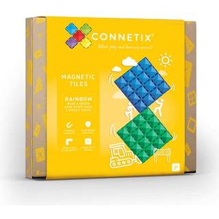 Connetix Base Plate Pack 2 stk - grøn/blå