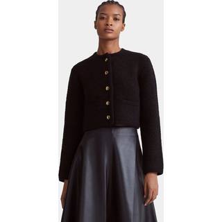 Altuzarra Napoline knitted cropped jacket - black - M